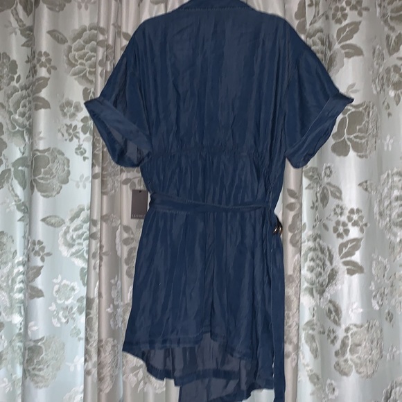 NWT - Eloquii Denim Wrap Dress - Picture 2 of 4